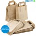 ♻ Brown eco-friendly SOS brown carriers flat handles